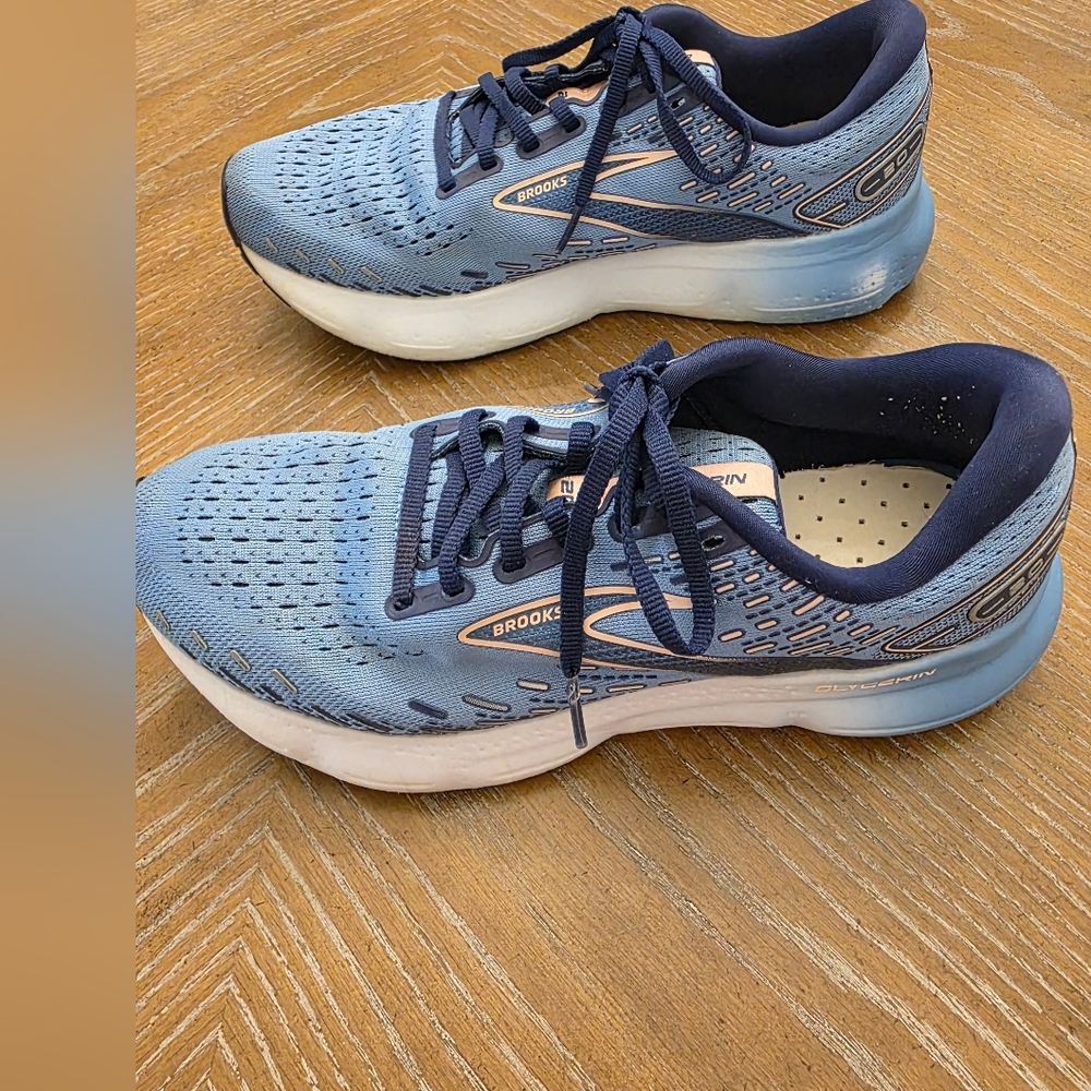 Brooks Glycerin 20 Blue Running Shoes Size 9.5 - Picture 4 of 8